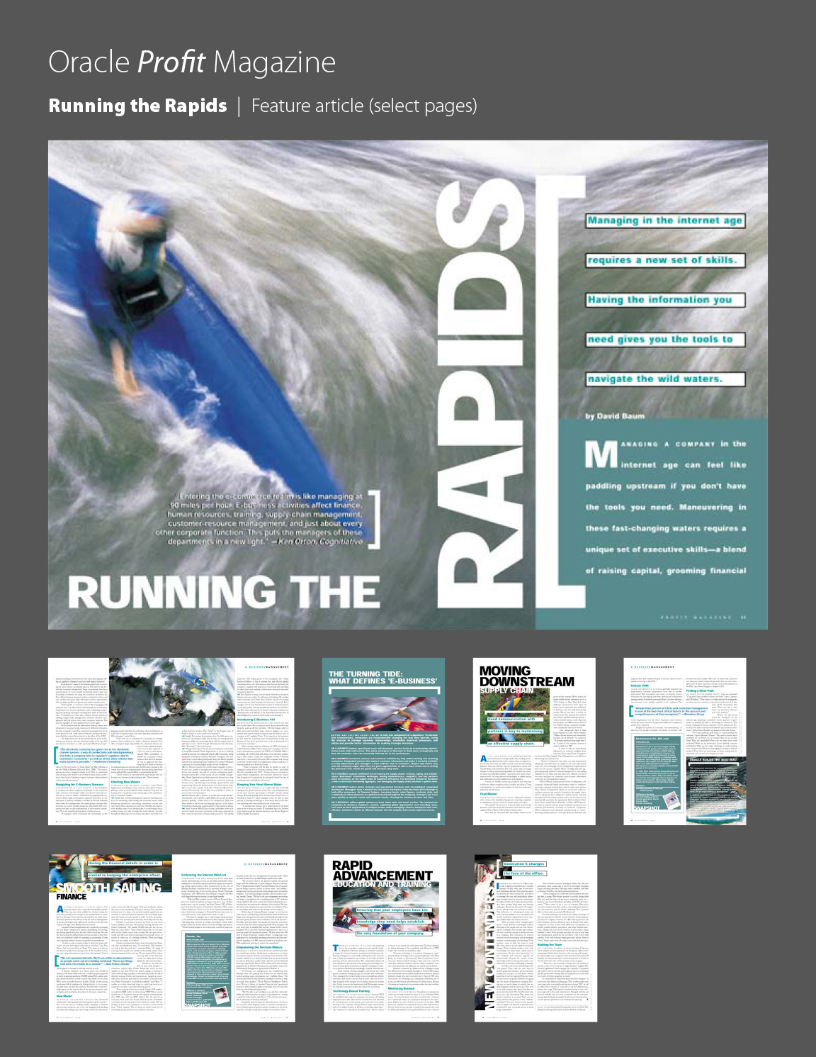 Oracle Profit magazine feature article, Running the Rapids
